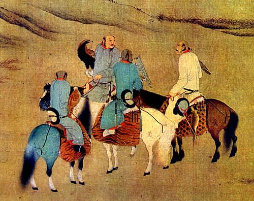 Khitan Hunters (by Hu Gui, Public Domain)