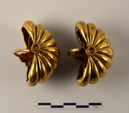 A Pair of Gold Earrings from Ur III