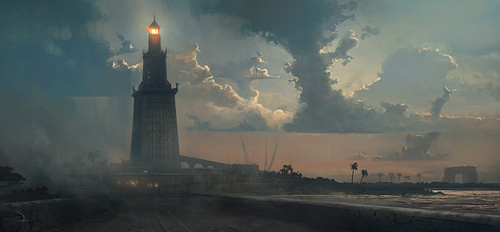 Lighthouse of Alexandria [Artist's Impression] (by Ubisoft Entertainment SA, Copyright, fair use)