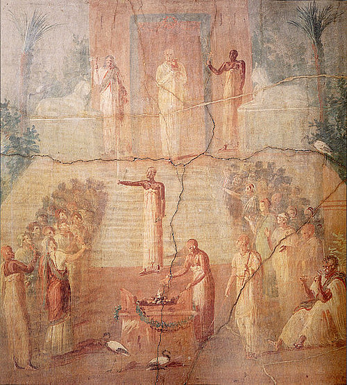 Roman Mural of Isiac Cult