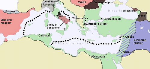 Byzantine Empire c. 626 CE