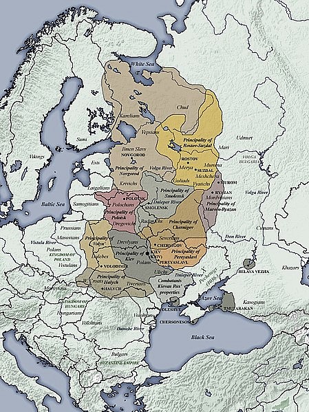 11th century CE Kievan Rus Territories
