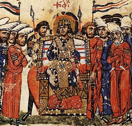 Coronation of Theophilos (by Unknown Artist, Public Domain)