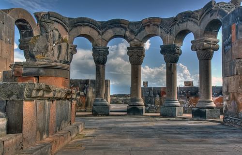 Zvartnots Cathedral Colonnade