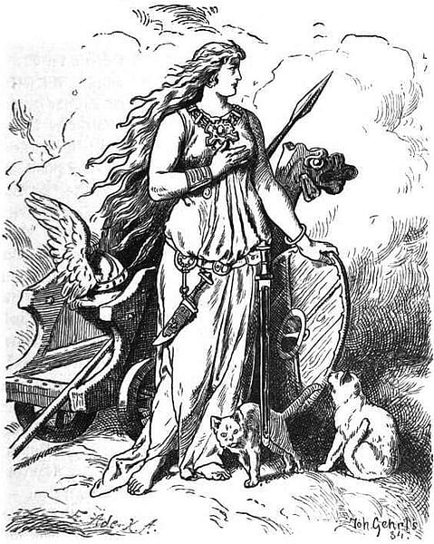 Freyja With Carriage