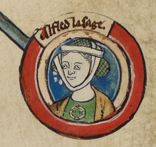 Miniature of Aethelflaed (by Unknown, Public Domain)