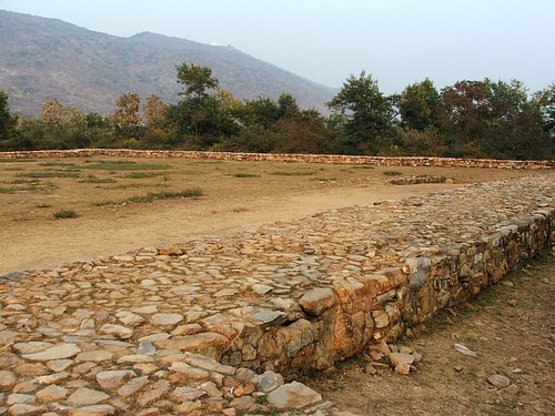 Remains of the Jail where Bimbisara was Imprisoned