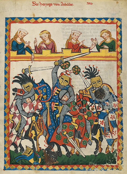 Henry I, Count of Anhalt in the Codex Manesse