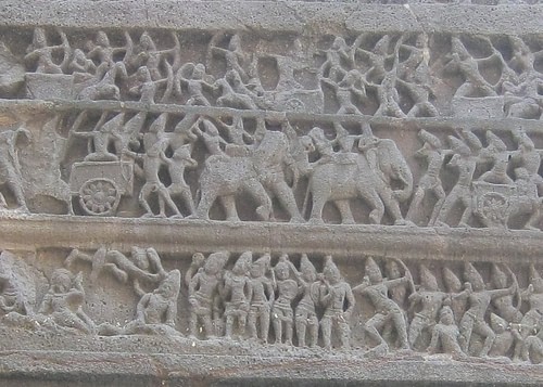 War Elephants of the Rashtrakutas, Ellora Caves