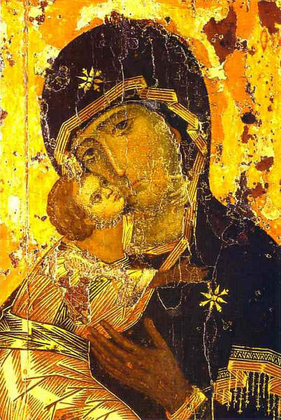 The Vladimir Icon (by Unknown Artist, Public Domain)