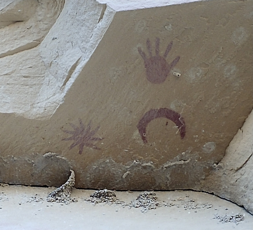 Supernova Pictograph, Chaco Canyon