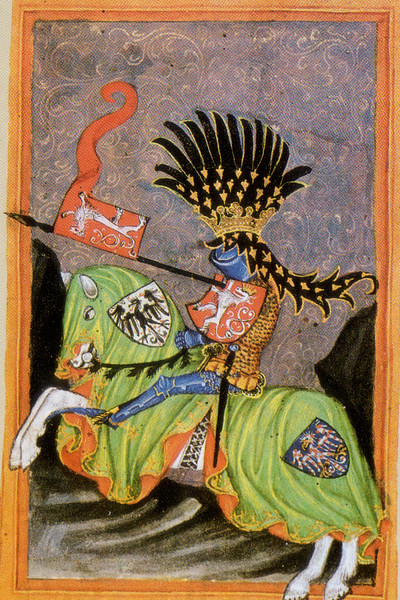 Wenceslaus I at Tournament (by Unknown Artist, Public Domain)