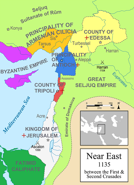 The Near East in 1135 CE
