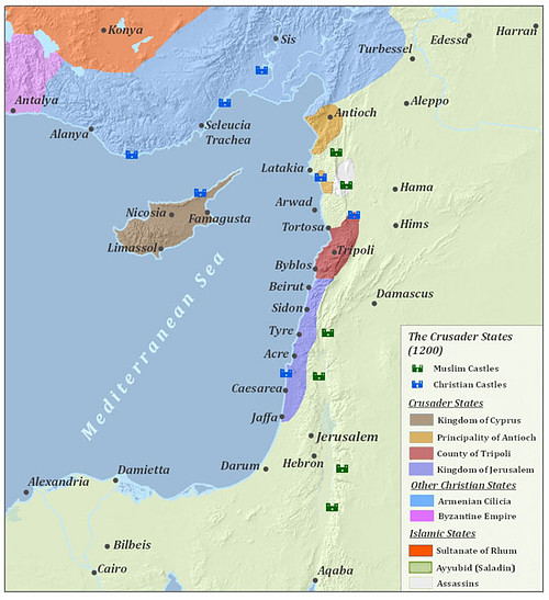 Crusader States 1200 CE