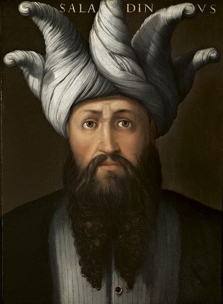 Saladin (by Cristofano dell'Altissimo, Public Domain)
