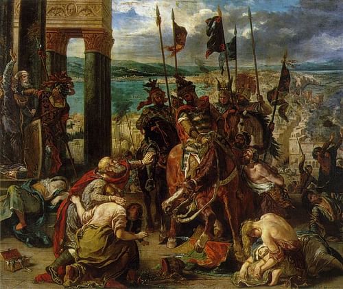 The Entry of the Crusaders into Constantinople (by Eugene Delacroix, Public Domain)