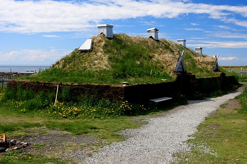 L'Anse aux Meadows - Salão reconstruído