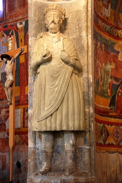 Sculpture of Charlemagne - Abbey of Saint John at Müstair