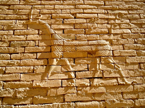 Mušḫuššu at the Processional Way of Babylon