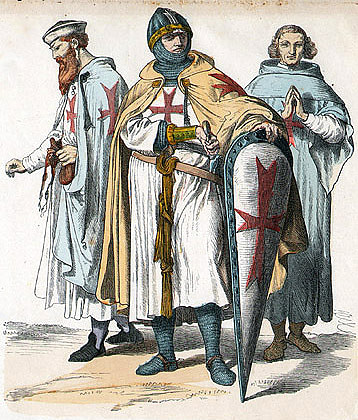 Knights Templar (by Unknown Artist, Public Domain)