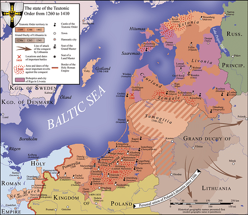 Northern Crusades, 1260-1410 CE (by S.Bollmann, CC BY-SA)