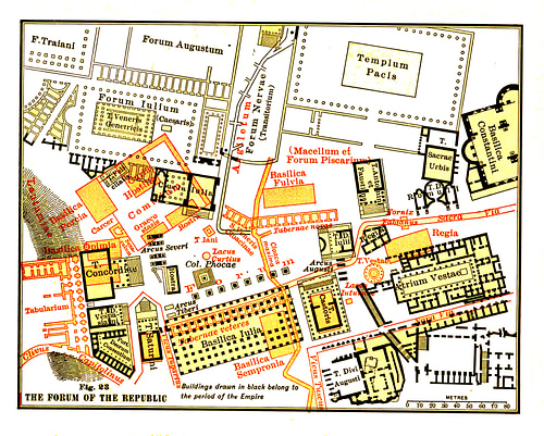 Map of the Roman Forum