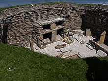 Stone furnishings of a house