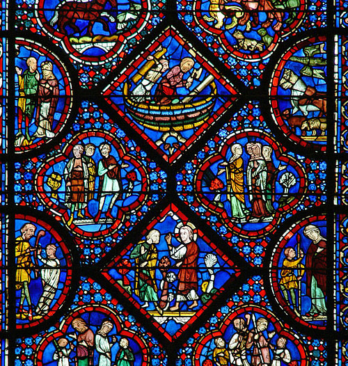 Detail, Noah Window, Chartres Detail, Noah Window, Chartres