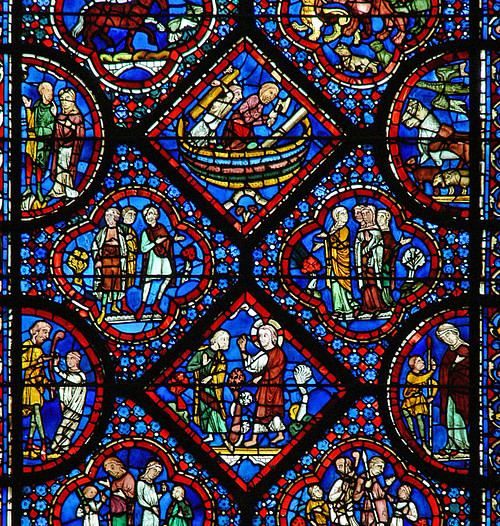 Detail, Noah Window, Chartres