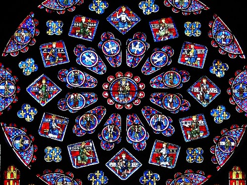 Detail, North Rose Window, Chartres