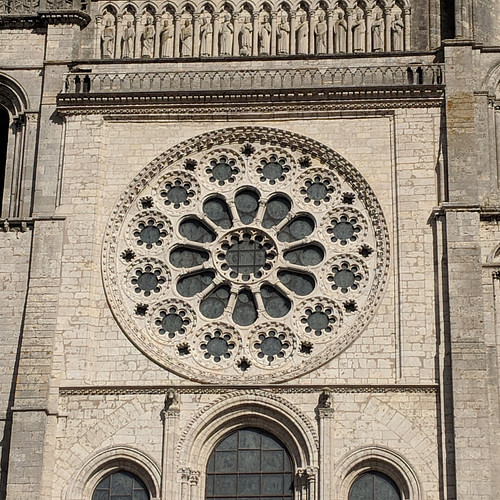 West Rose Window at Chartres Cathedral