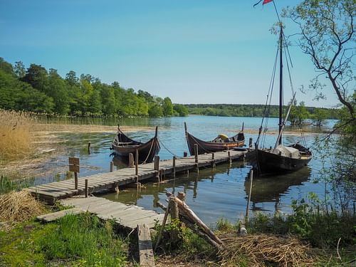 Viking Boats at Birka (by chas B, CC BY)