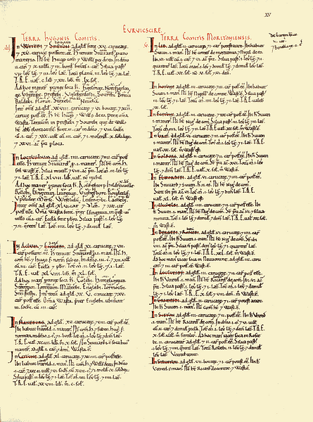 Yorkshire Folio, Domesday Book