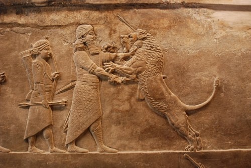 Assyrian Lion Hunt Relief (by Jan van der Crabben (Photographer), Copyright)