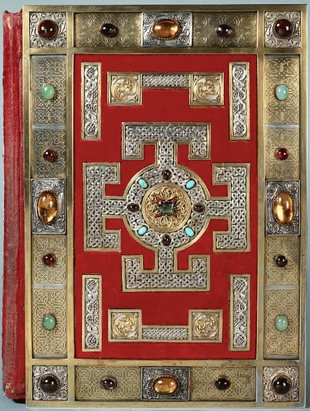Lindisfarne Gospels Cover (by British Library, Copyright, fair use)