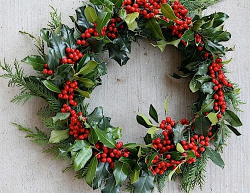 Traditional Holly Wreath