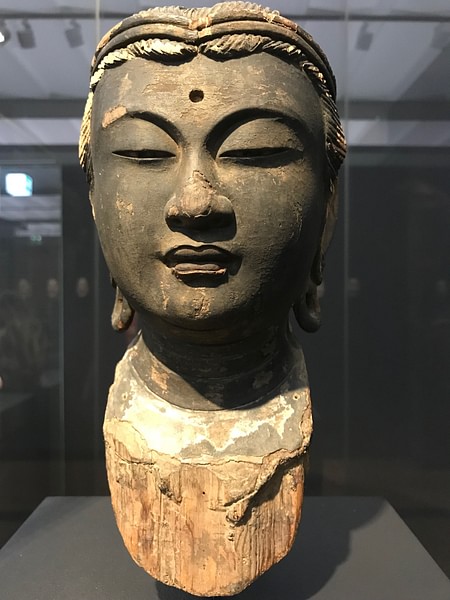 Fragment of a Japanese Bodhisattva Head