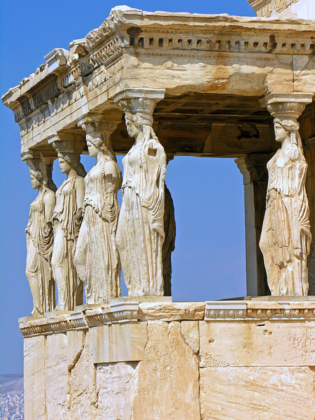 Caryatids of the Erechtheion (by Dennis Jarvis, CC BY-NC-SA)