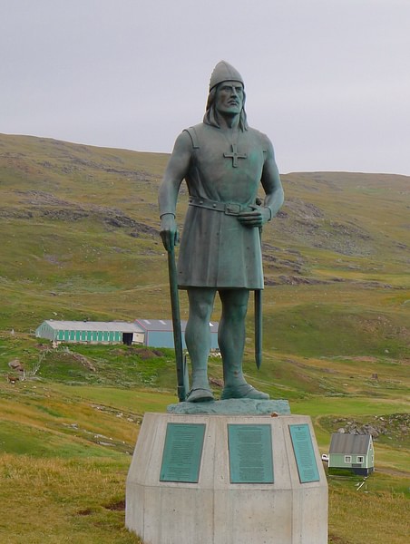 12 Büyük Viking Lideri 7 Mitolojiler.com Erik the Red Statue, Greenland