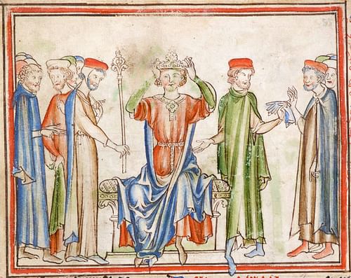 Coronation of Harold Godwinson (by Unknown Artist, Public Domain)