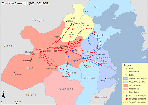 Chu-Han Contention Map (by SY, CC BY-SA)