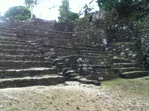 Stairs of the Gran Basamento at Chacchoben