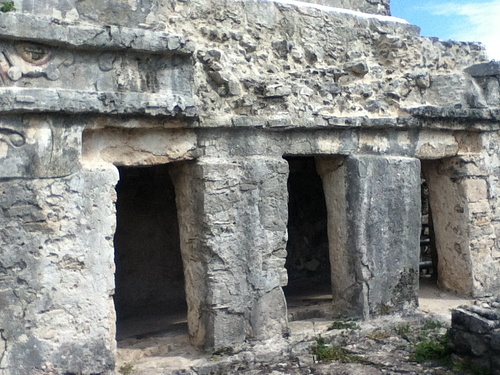 The Temple of the Frescoes Facade, Tulum