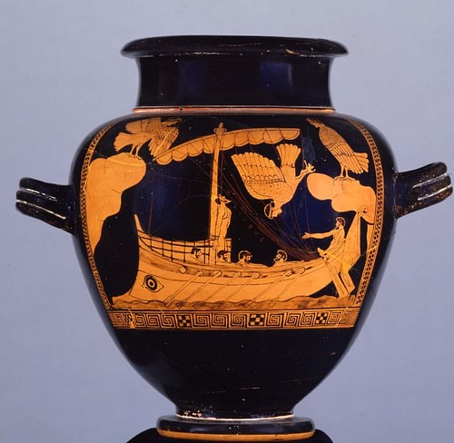 Odysseus and the Sirens (by Trustees of the British Museum, Copyright)