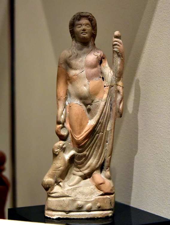Terracotta Figurine of Dionysos-Bacchus