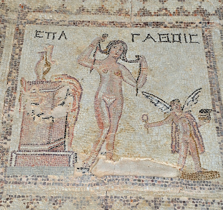 Aphrodite Bathing Mosaic, Cyprus