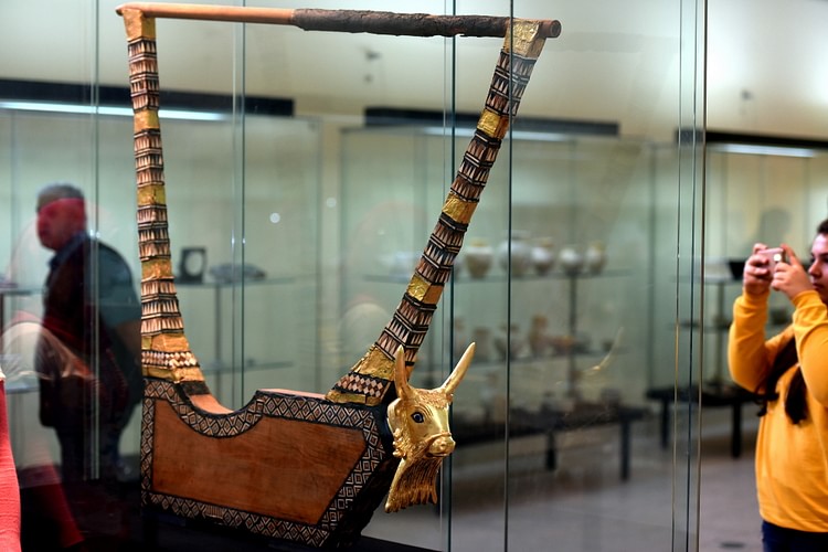The Golden Lyre of Ur at the Iraq Museum