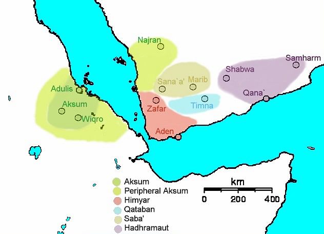 Map of Kingdom of Axum