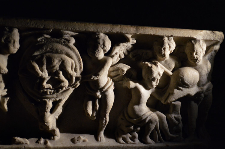 Cherub Detail from Paleochristian Sarcophagus