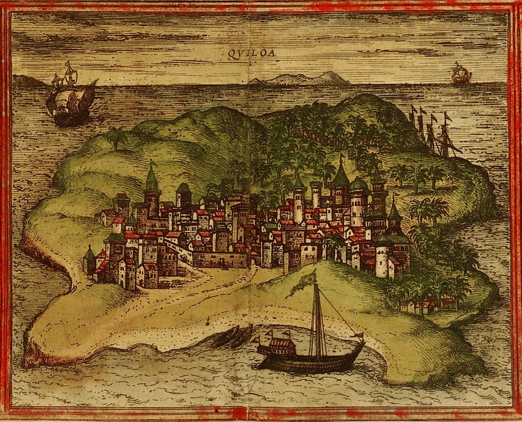 Kilwa Map Illustration